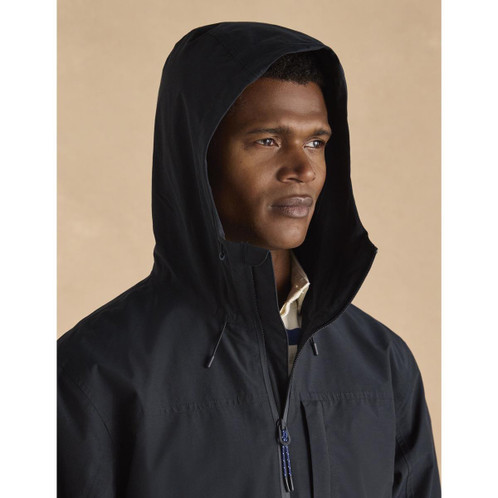 Navy Joules Mens Ayston Lightweight Waterproof Coat Hood