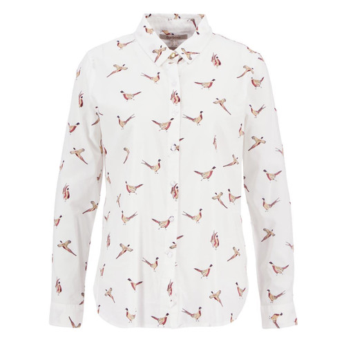 Pheasant Print Barbour Womens Safari Shirt