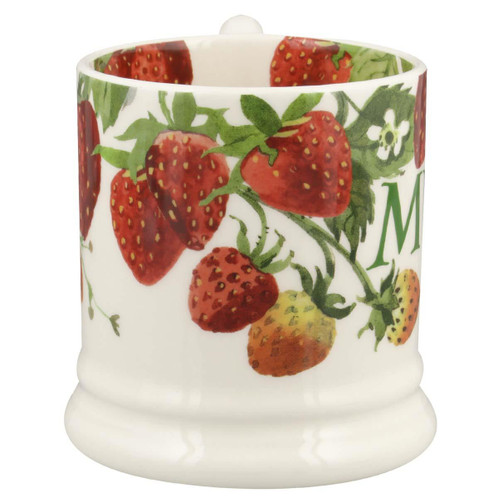 Emma Bridgewater Strawberries Mum Half Pint Mug Alternative Side View