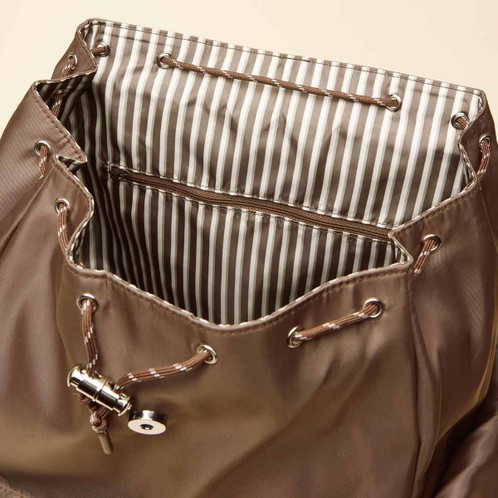 Mocha Joules Cambeck Nylon Rucksack Interior