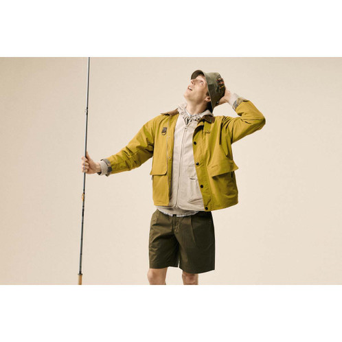 Mist Barbour Mens Tracker Showerproof Bucket Hat lifestyle4