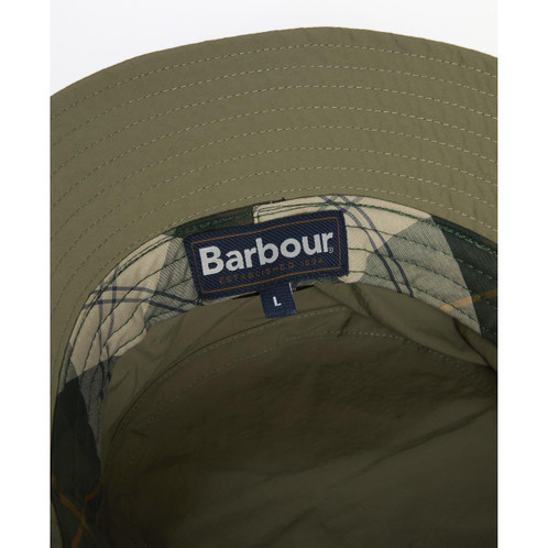 Dusty Olive Barbour Mens Tracker Showerproof Bucket Hat inner