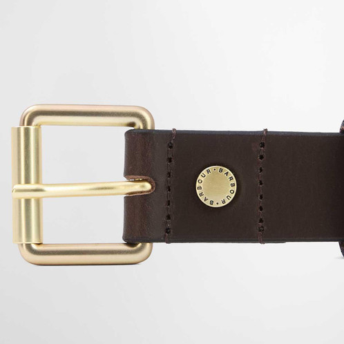 Brown Barbour Maia Leather Belt buckle