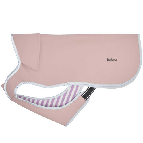 Gardenia Pink Barbour Evie Waterproof Dog Coat