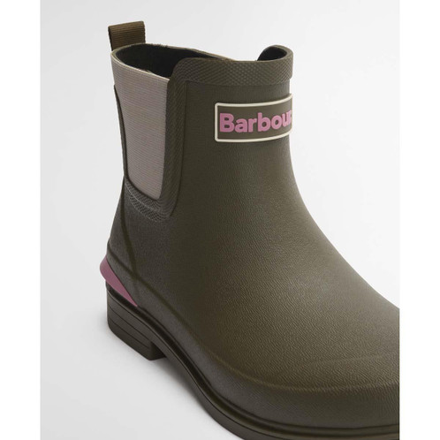 Olive Barbour Womens Abbeyfield Welly gusset