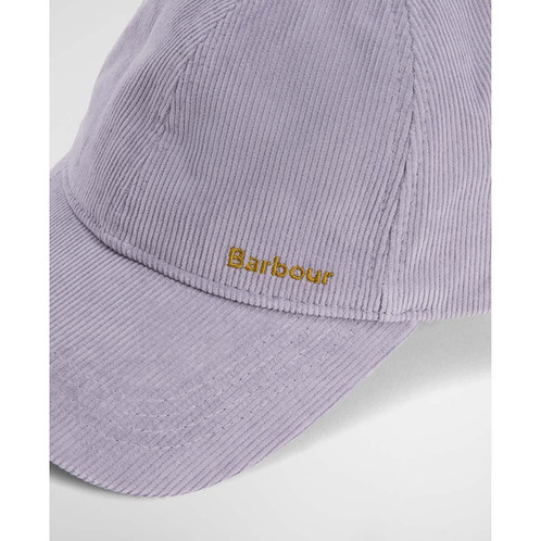 Heather Mist Barbour Womens Oakley Cord Cap brim