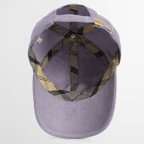 Heather Mist Barbour Womens Oakley Cord Cap inner