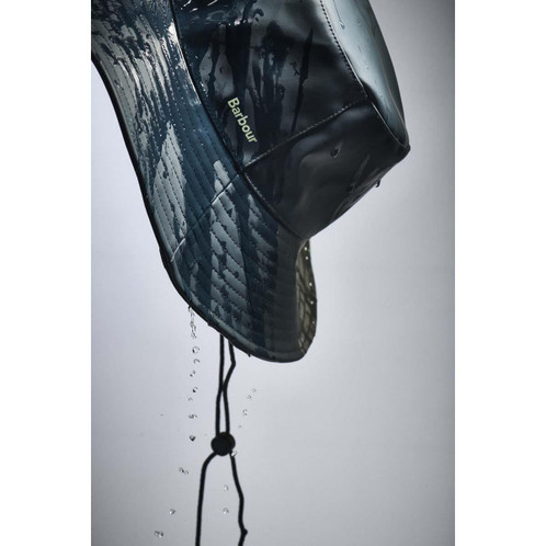 Dusk Grey Barbour Womens Thorpe Showerproof Bucket Hat lifestyle