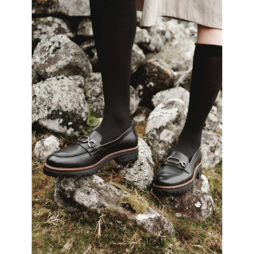 Black Barbour Maddie Loafer lifestyle