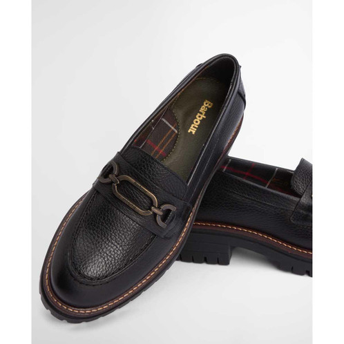 Black Barbour Maddie Loafer front