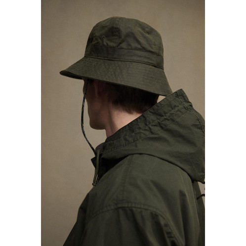 Green Barbour Mens Spectator 6 Panel Bucket Hat lifestyle2