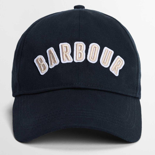 Navy Barbour Mens Campbell Sports Cap front