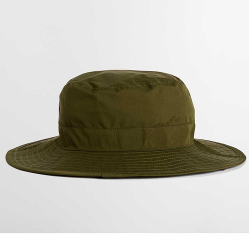 Dark Olive Barbour Longhall Bucket Hat flat