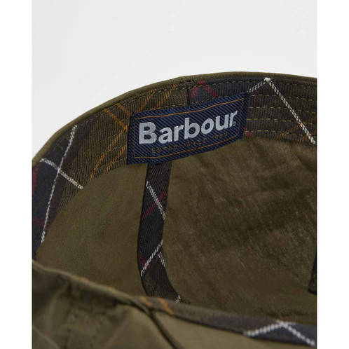 Dusky Green Barbour Mens Transport Flat Cap inner