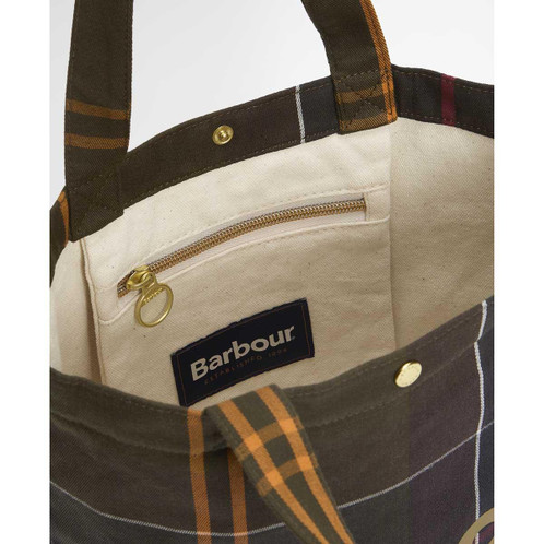 Classic Tartan Barbour Mini Telfield Tartan Tote inner