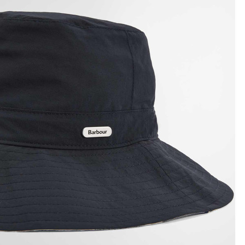Navy/Dress Navy Barbour Womens Darla Showerproof Bucket Hat side