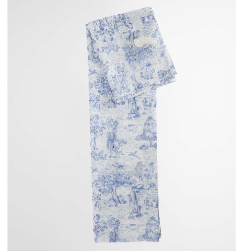 White Barbour Womens Wisteria Scarf2