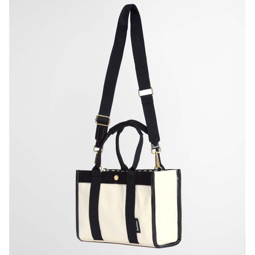 Ecru Barbour Selena Mini Tote/Crossbody Bag strap
