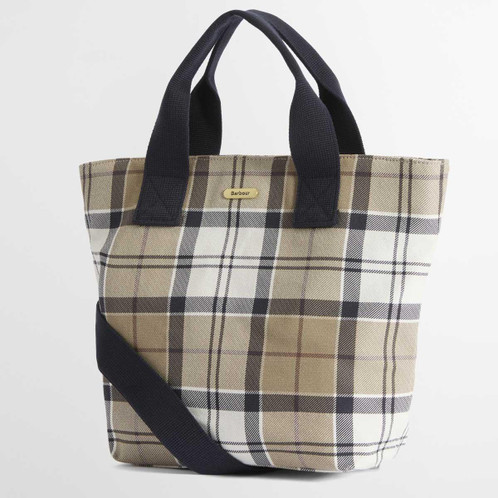 Rosewood Tartan Barbour Maisy Tartan Tote Bag angle
