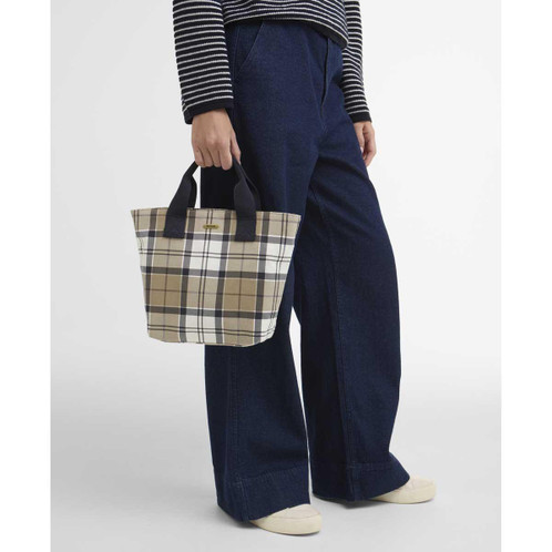 Rosewood Tartan Barbour Maisy Tartan Tote Bag model2