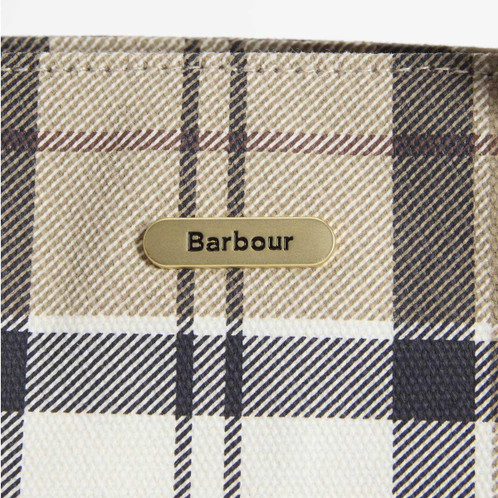 Rosewood Tartan Barbour Maisy Tartan Tote Bag logo