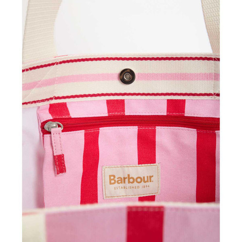Cherry Blossom Barbour Emily Stripe Tote Bag inner