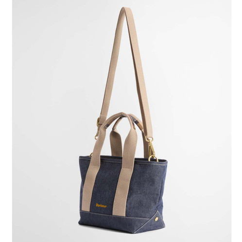 Indigo Barbour Mini Mya Denim Tote Bag side