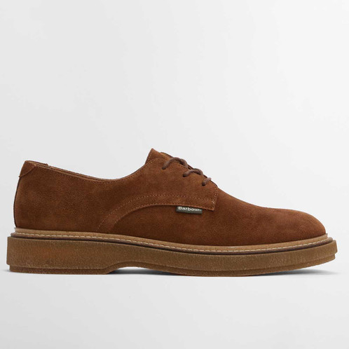 Toffee Suede Barbour Harefield Derby Shoe side