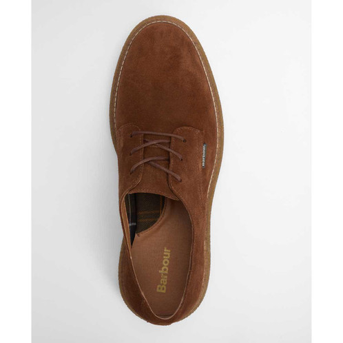 Toffee Suede Barbour Harefield Derby Shoe top
