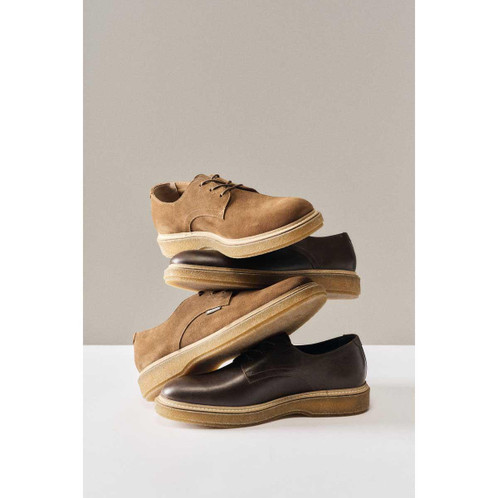 Toffee Suede Barbour Harefield Derby Shoe lifestyle