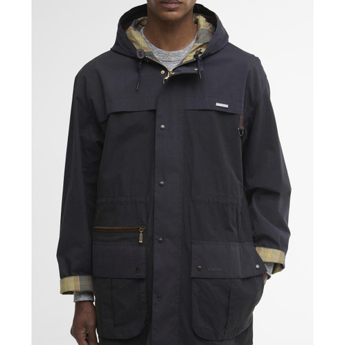 Navy Barbour Mens Icons Durham Casual Jacket front2