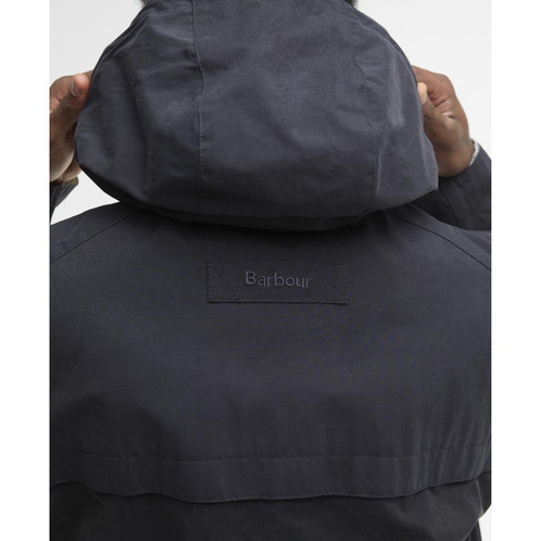 Navy Barbour Mens Icons Durham Casual Jacket hood