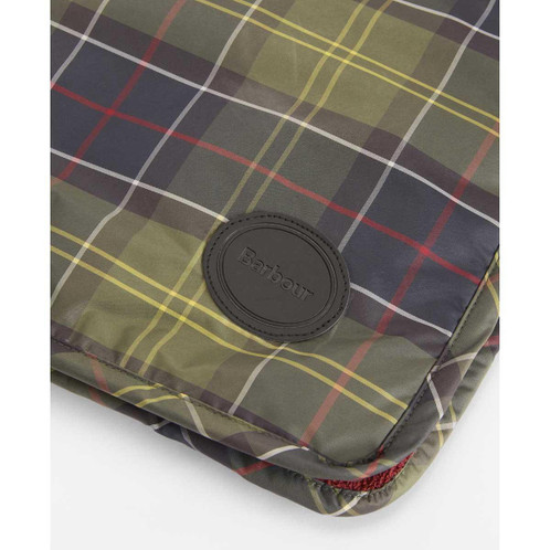 Classic Tartan/Red Barbour Dog Towel/Blanket logo