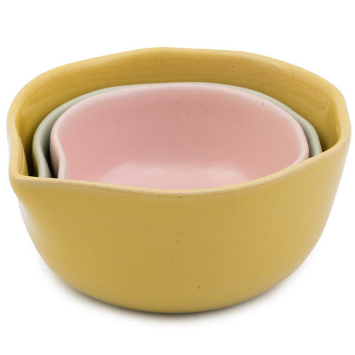Jamie Oliver Big Love Pinch Me Pots Set Of 3 Nested