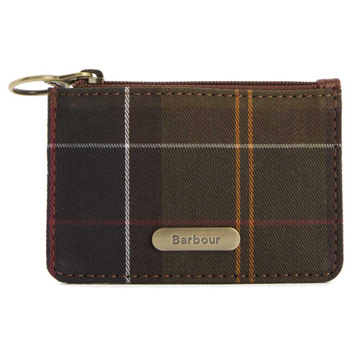 Classic Tartan Barbour Leather Coin Purse Bag Charm