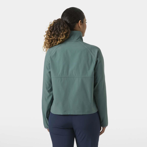 Opal Green Helly Hansen Womens Positano Light Jacket back