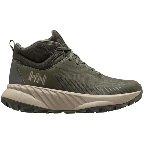 Utility Green/Khaki Helly Hansen Awe Hiker Mid HT outside