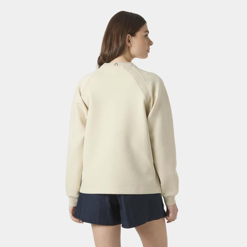 Cream Helly Hansen Womens Capri Sweatshirt back