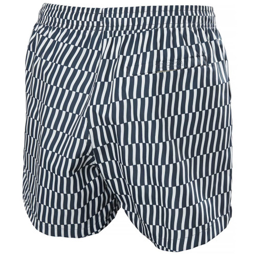 Navy Offset Stripe AOP Helly Hansen Mens Newport Trunks 4.5" back