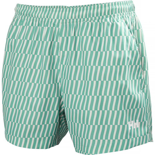 Dark Mint Offset Stripe AO Helly Hansen Mens Newport Trunks 4.5"