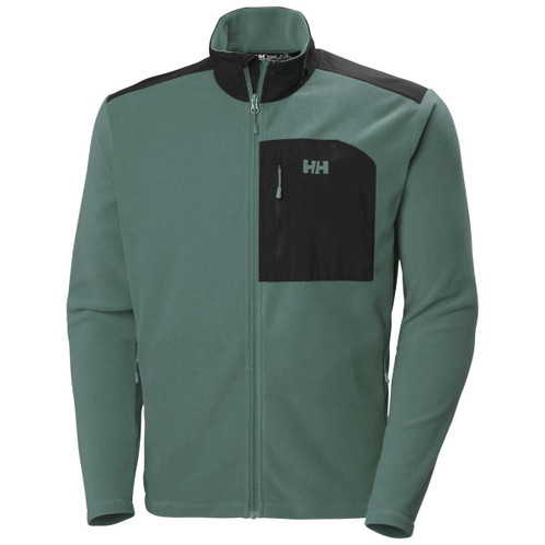 Opal Green Helly Hansen Mens Daybreaker Block Microfleece Jacket