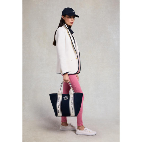 Navy Ecru Holland Cooper Womens Monogram Cap