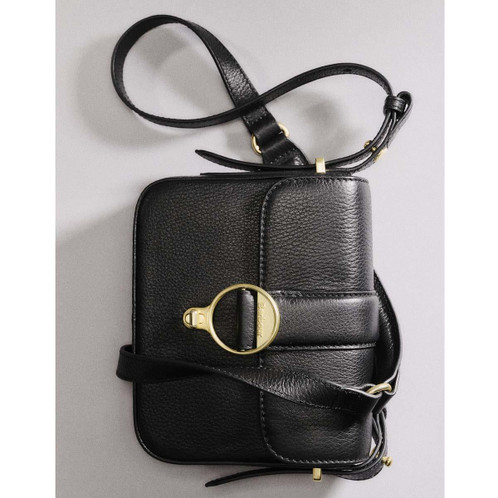 Black Barbour Mini Rosa Leather Crossbody Bag lifetstyle2