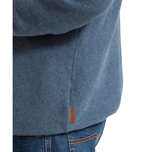 Dark Pigeon Blue Schoffel Mens Porthleven 1/4 Zip Jumper pip
