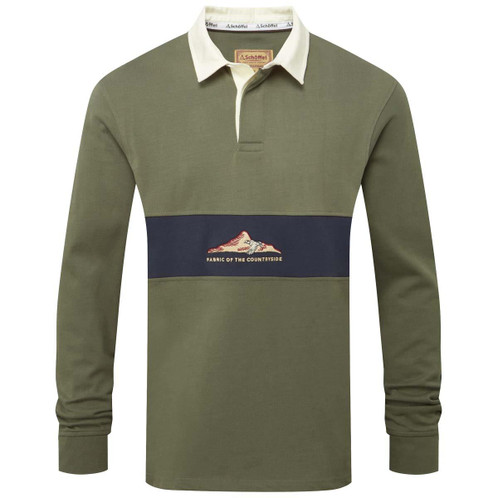 Beetle Green Schoffel Mens Saunton Rugby Top