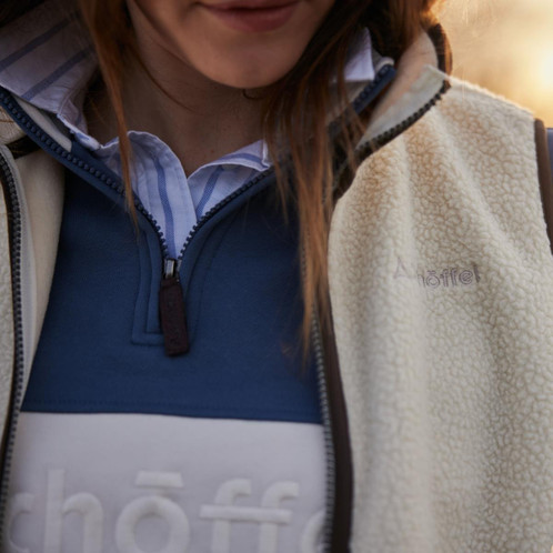 Vintage Navy Schoffel Womens St Agnes Sweatshirt zip