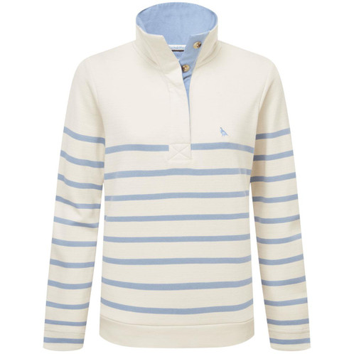 Pale Stone Stripe Schoffel Womens Sandown Sweatshirt