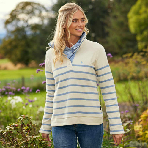 Denim Blue Schoffel Womens Sandown Sweatshirt lifestyle