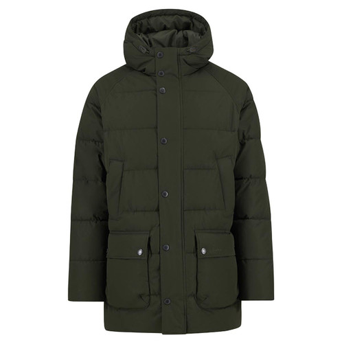 Sage Barbour Mens Hooded Bedale Puffer Jacket