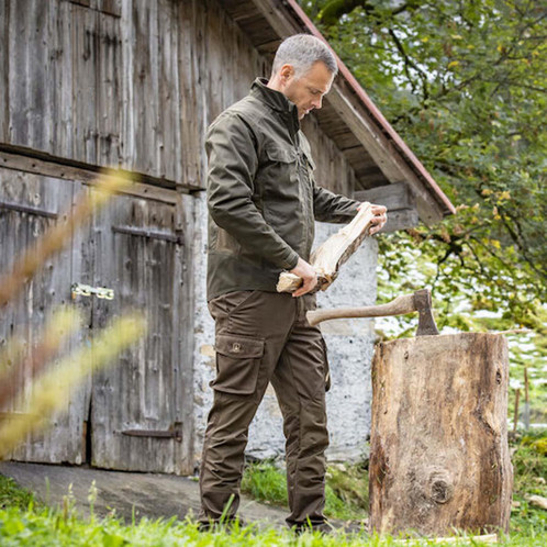 Adventure Green Deerhunter Mens Rogaland Stretch Trousers lifestyle4